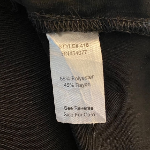 CAbi “Take Charge” #956 Black Open Front Waterfall Jacket Tie Belt Size Medium - Picture 9 of 12